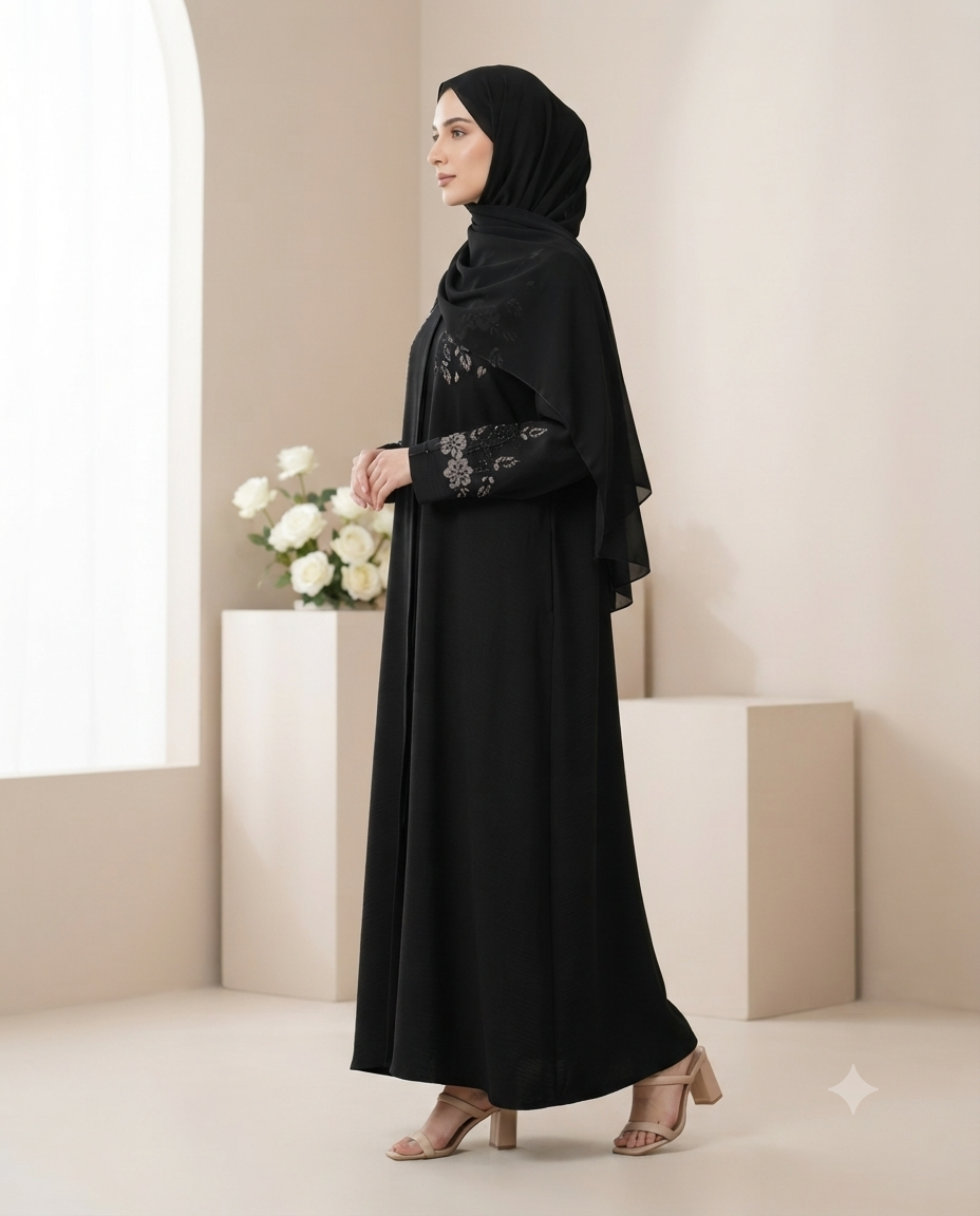 Premium Embroidered Modest Wear for Women-Celeste