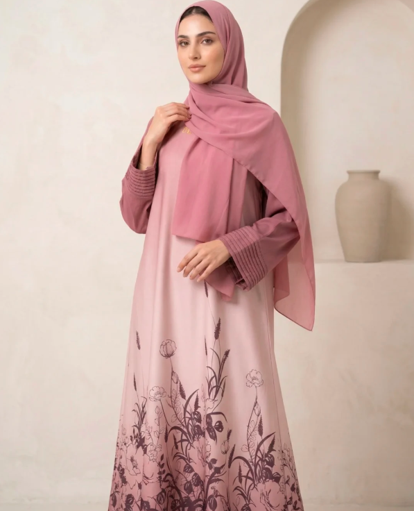 Printed Abaya
