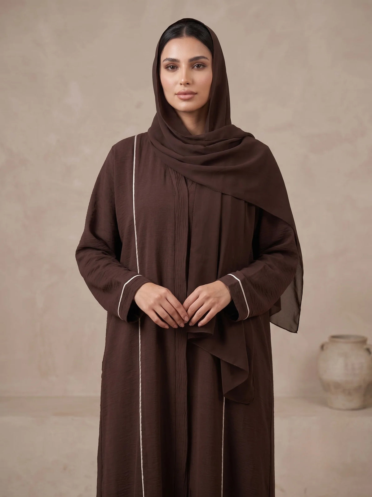 Premium Modest Wear by Alvira- RUBA BROWN