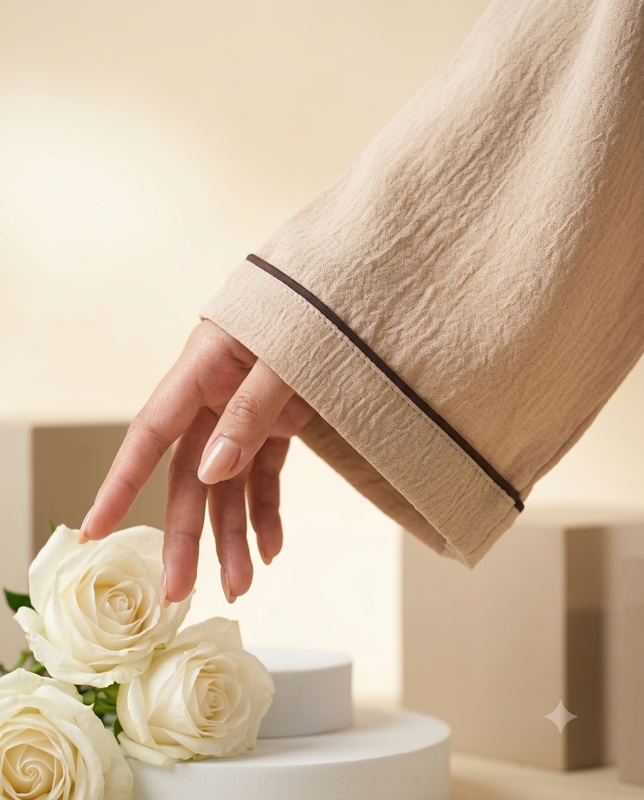 Premium Font front Open Abaya- CY MIST