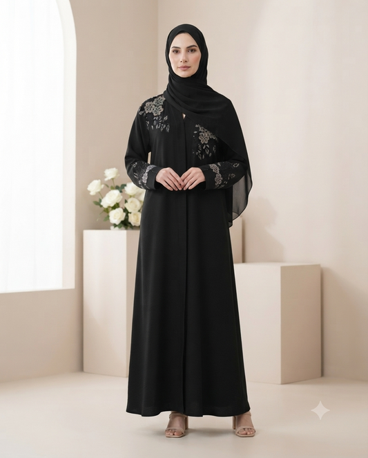 Premium Embroidered Modest Wear for Women-Celeste