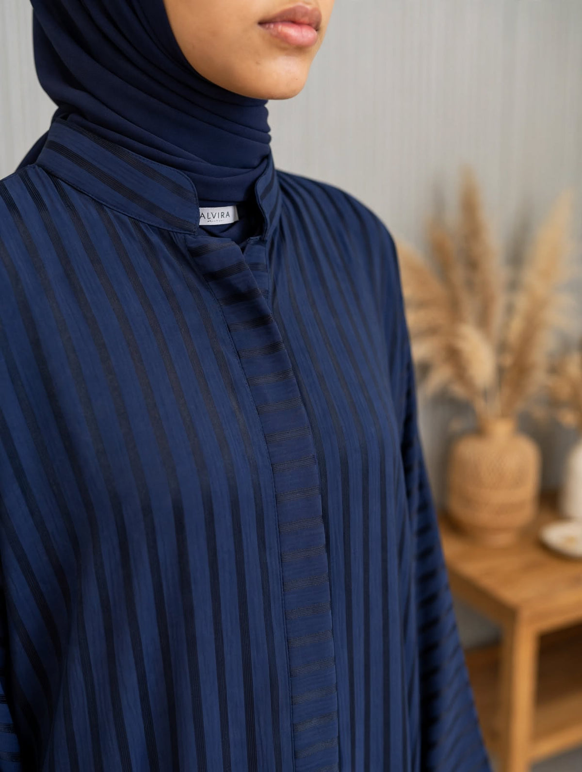 Textured Open Abaya - Sufi A