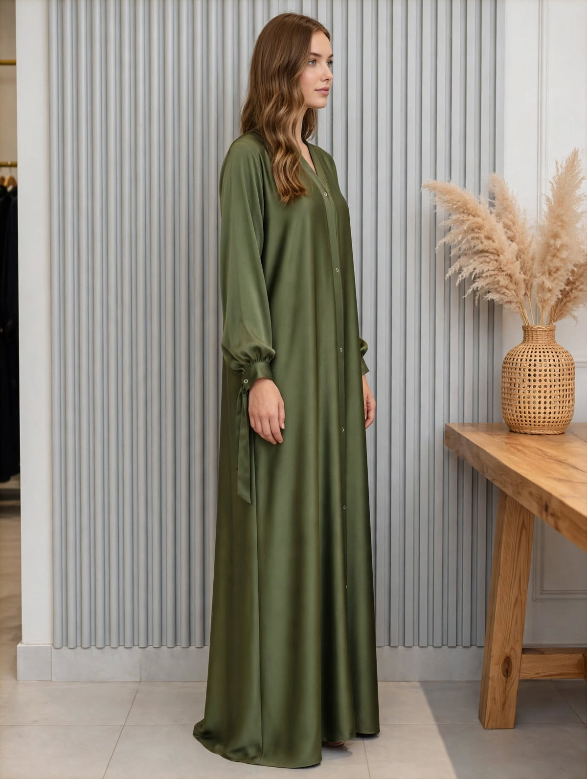 Nida Button-Down Abaya - Sadi
